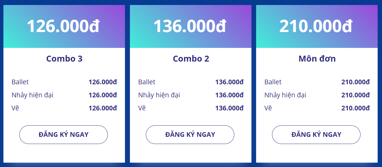 học phí ưu đãi cho chương trình hè này bé hóa nghệ sĩ